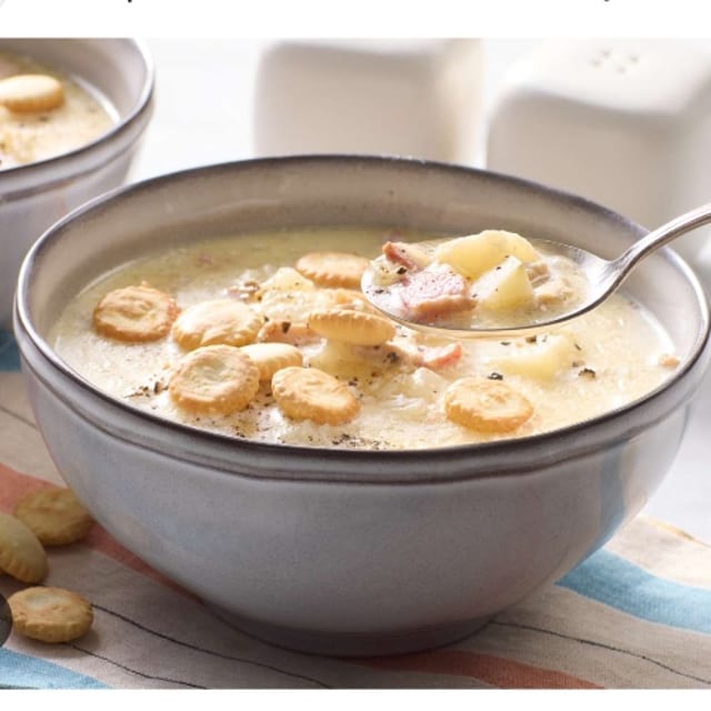 Clam Chowder Soup.