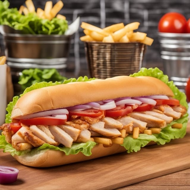 Grilled Chicken Sub.