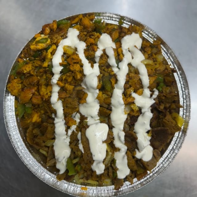 Mix Shawarma Over Rice.