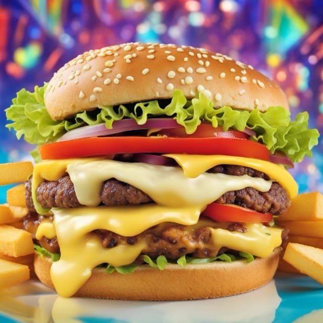 Double Cheeseburger Dinner.