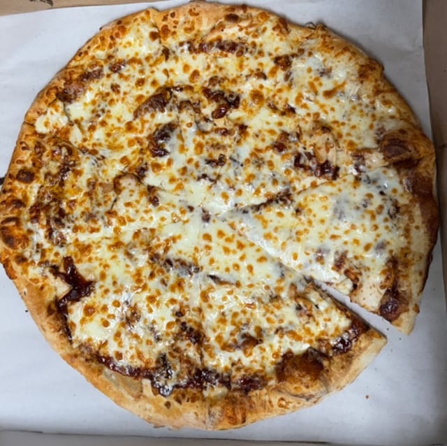 BBQ Chicken Pizza.