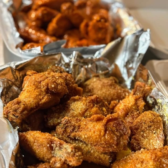 Fresh chicken wings.