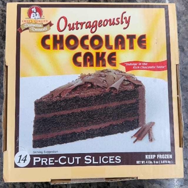 Full cake (14 piece) brownie cake.