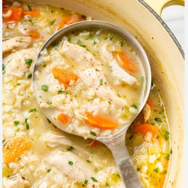 Chicken Rice Soup.