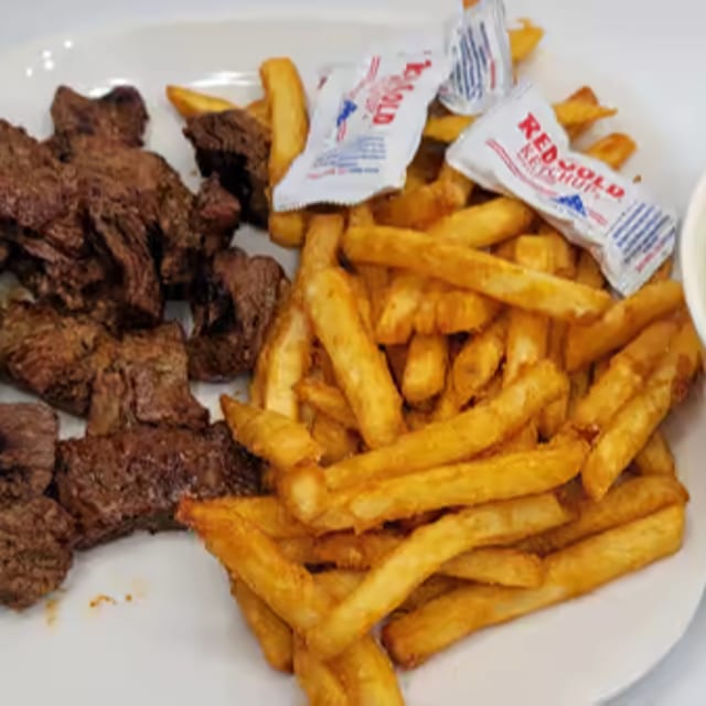 Steak Tips Dinner.